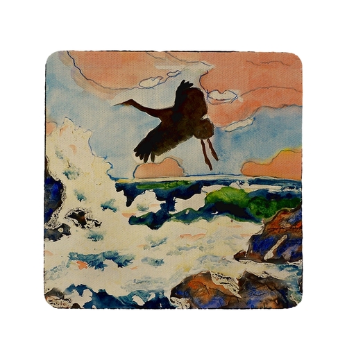 Betsy Drake CT057 Two Horses Coaster - Set of 4