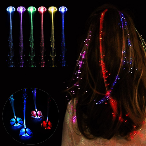 100 Pics Led Wigs Glowing Flash Ligth Hair Braid