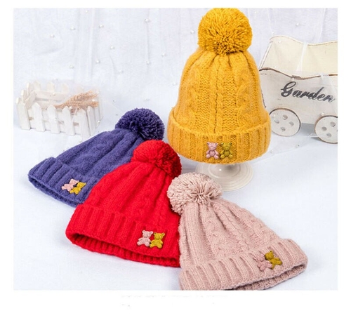 Toddler Baby Girls Boys Cute Hats Winter Warm