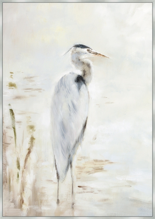 Somerset House Publishing 2404 41 x 29 in. Heron Framed Canvas Art