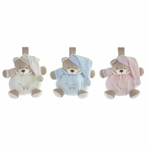 Teddy Bear DKD Home Decor Beige Sky blue Light Pink Musical Children's