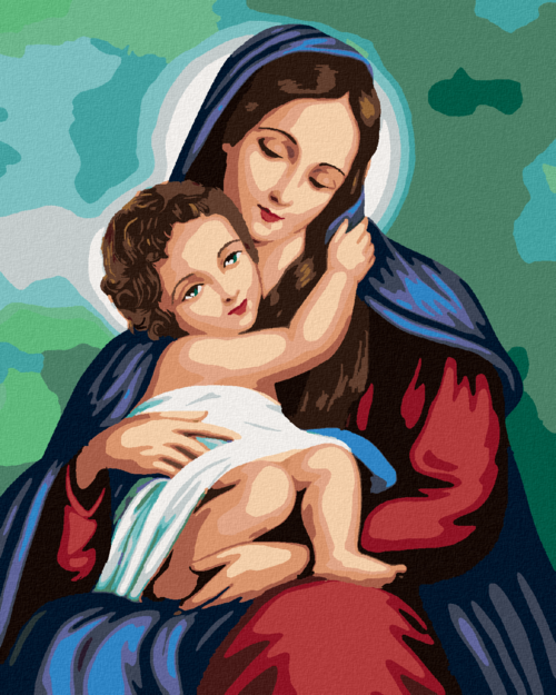 Paint by Numbers - MARY AND JESUS