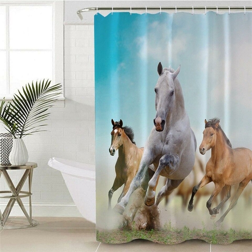 Running Wild Horses Shower Curtain