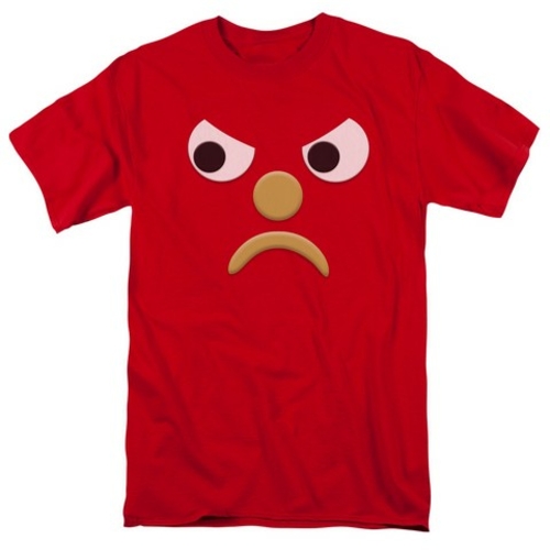 Gumby-Blockhead G Short Sleeve Adult 18-1 Tee, Red - Small