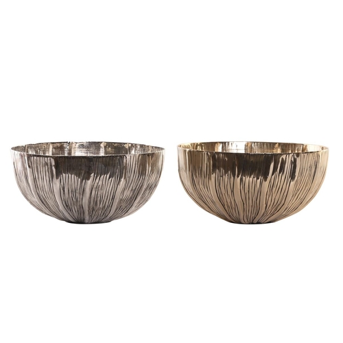 Centerpiece DKD Home Decor 27 x 27 x 13 cm Silver Golden Modern (2