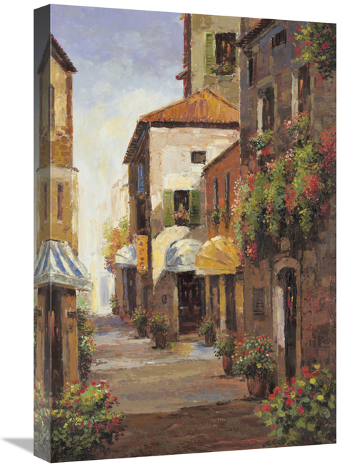 Global Gallery GCS-131032-1624-142 16 x 24 in. Flowered Alleyway Art P