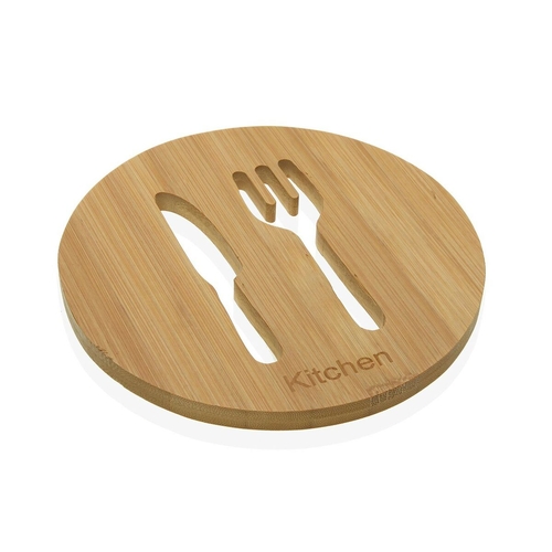 Table Mat Versa Ceramic Bamboo (17,5 x 1 x 17,5 cm)