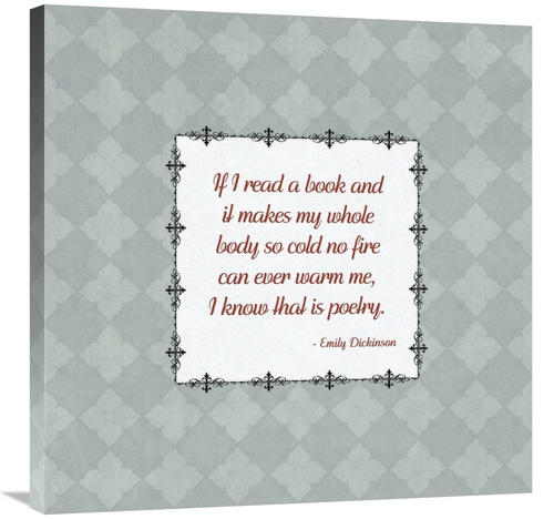 Global Gallery GCS-453845-3030-142 30 x 30 in. Quotes - Dickinson - On