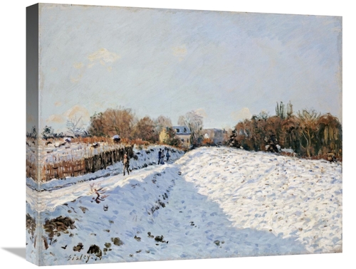 Global Gallery GCS-267310-22-142 22 in. Snow at Argenteuil Art Print -