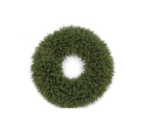 Autograph Foliages A-161340 30 in. Cedar Wreath, Green