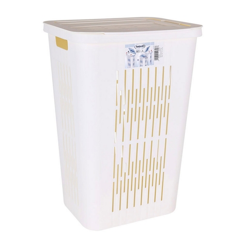 Laundry basket Bella White 60 L (40,5 x 33 x 59 cm)