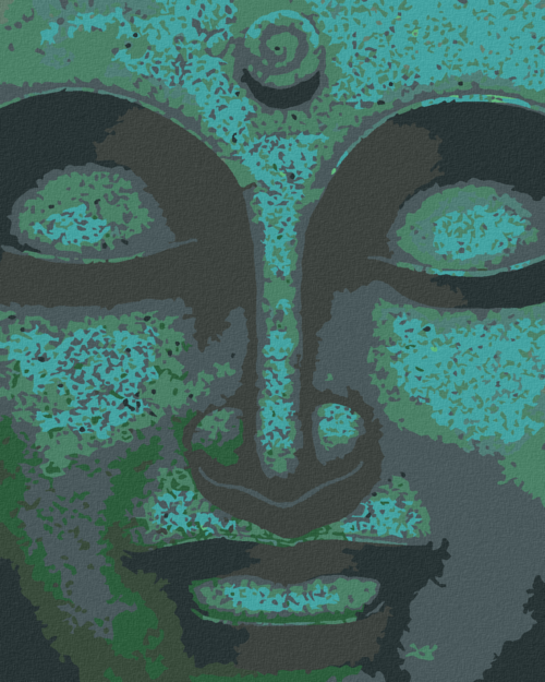 Paint by Numbers - GREEN BUDDHA