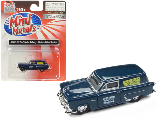 1953 Ford Sedan Delivery \Western Union\" Service Dark Blue 1/87 (HO)