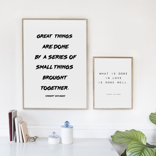 Vincent Van Gogh Inspiration Quote Canvas Print