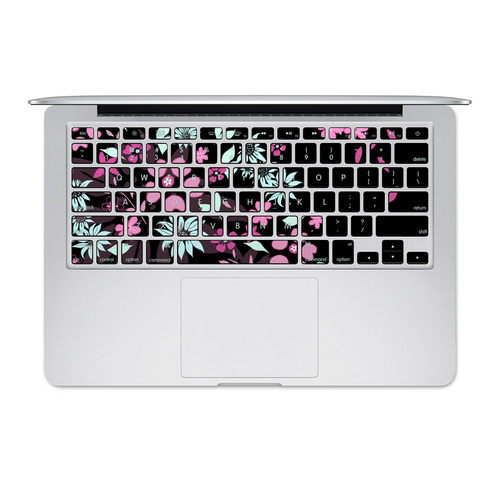 DecalGirl AMBK-DKFLOWERS Apple MacBook Keyboard 2011-Mid 2015 Skin - D