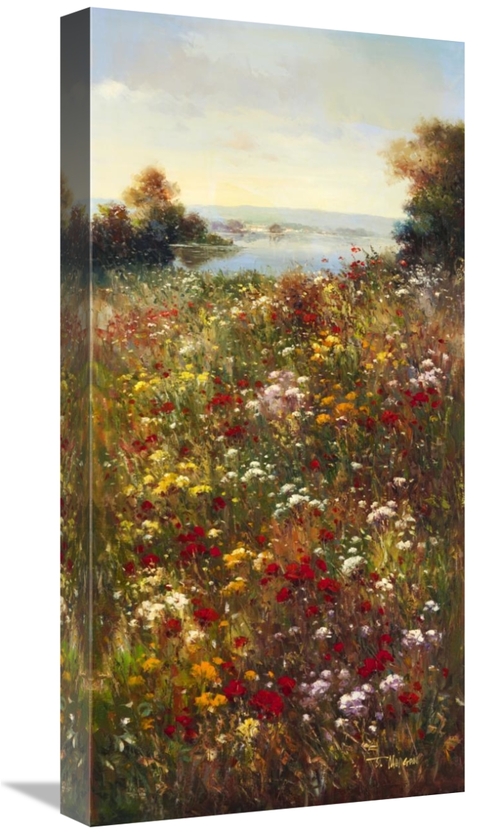 Global Gallery GCS-39430-1224-142 12 x 24 in. Wildflower Meadow I Art 