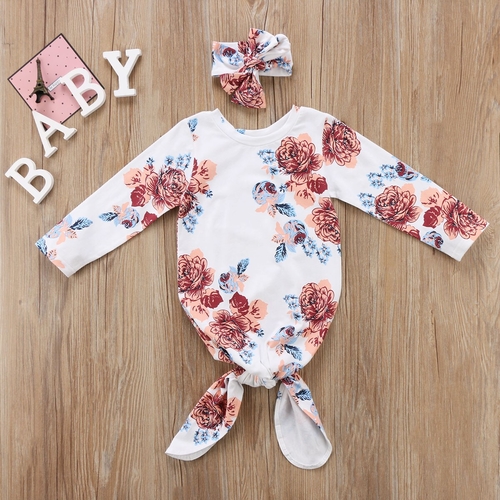 0 18M Babies Floral Romper Sleeping Bag Newborn