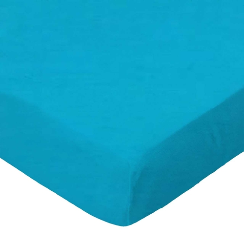 SheetWorld Fitted Crib Sheet Set - 100% Cotton Woven - Turquoise