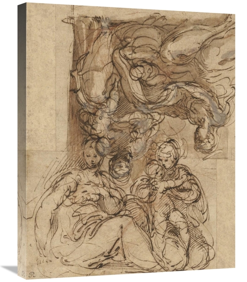 Global Gallery GCS-456815-2228-142 22 x 28 in. Two Studies for A Holy 