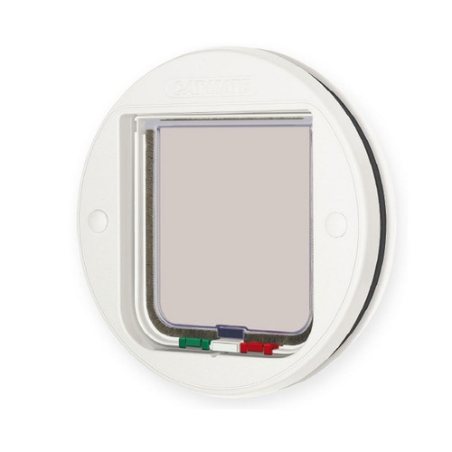 Door Pet Mate Ø 22,3 cm Crystal Circular White Ø 24,5 cm Cat Flap