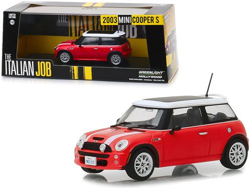 2003 Mini Cooper S Red with White Stripes \The Italian Job\" (2003)