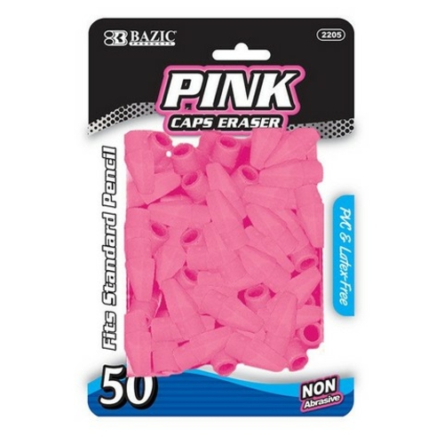 Bazic 2205  Pink Eraser Top  Pack of 50 Pack of 24 