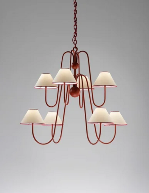 Iron 3 M Decorative Hanging Lights, White, Rose