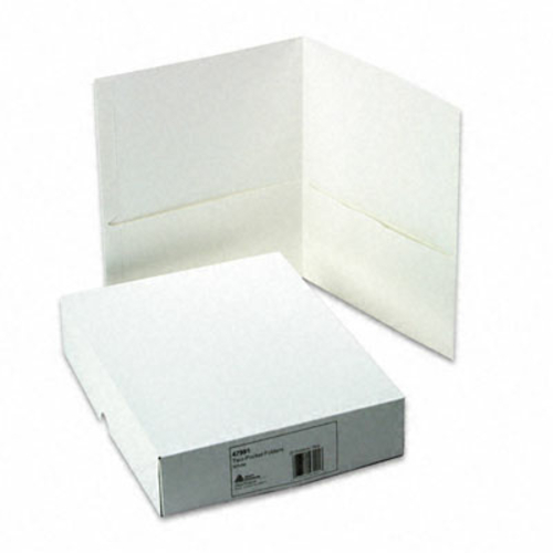 Avery 47991 Two-Pocket Embossed Paper Portfolio  30-Sheet Capacity  Wh