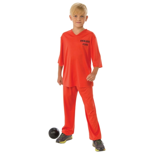 Rubies 279056 Halloween Boys Inmate 101 Costume - Large