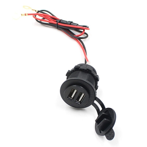 12-24V USB Motorcycle Car Cigarette Lighter Socket