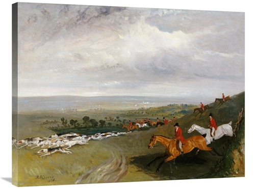 Global Gallery GCS-266155-36-142 36 in. Full Cry Art Print - Robert Ba