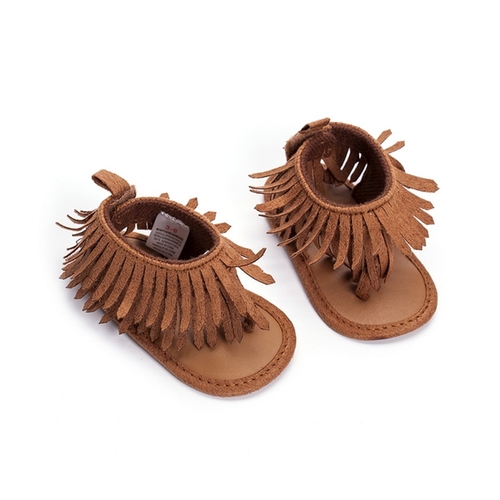 Fashion Baby Boys Girls Leather Sandals Fringe