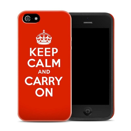 DecalGirl AIP5HC-KEEPCALM Apple iPhone 5 Hybrid Case - Keep Calm