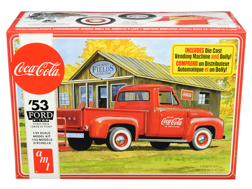 Skill 3 Model Kit 1953 Ford F-100 Pickup Truck \Coca-Cola\" with