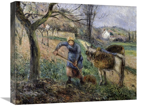 Global Gallery GCS-279416-22-142 22 in. Landscape with a Donkey Art Pr