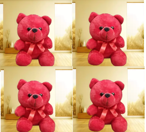 Pink Solid Teddy Bear Stuffed Toys