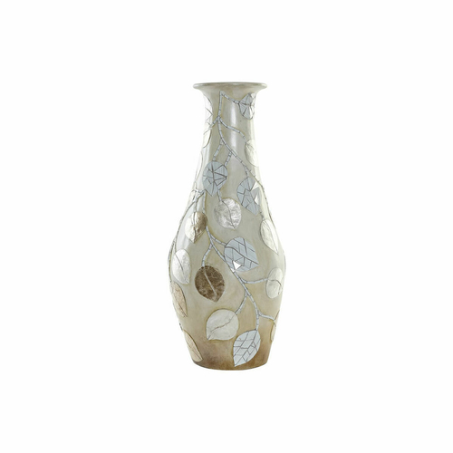Vase DKD Home Decor Brown Beige Crystal Terracotta Bali (25 x 25 x 60