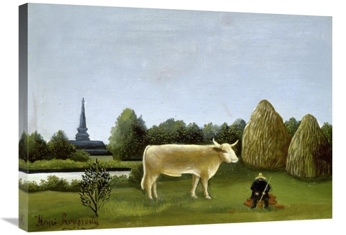 Global Gallery GCS-279901-30-142 30 in. View Surrounding Paris Art Pri