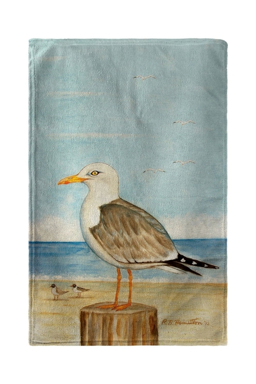 Betsy Drake BT271 30 x 50 in. Dicks Seagulls Beach Towel