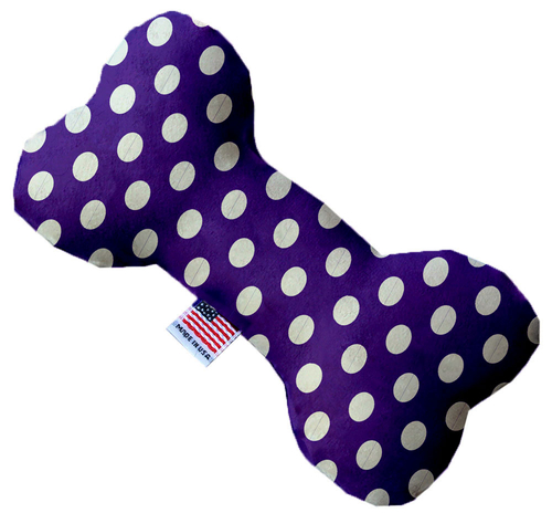 Mirage Pet 1245-SFTYBN8 Royal Purple Swiss Dots 8 in. Stuffing Free Bo
