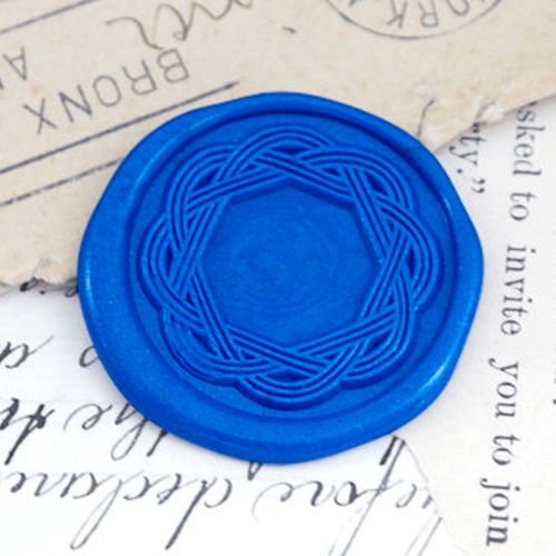 Decorative Japanese Twisted Symbol Metal Stamp / Wedding Wax