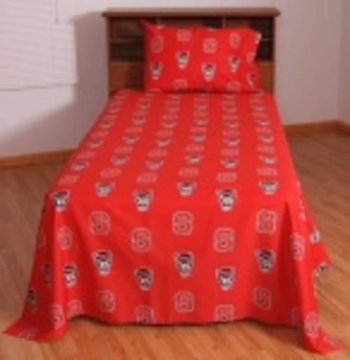 Comfy Feet NCSSSTW NC State Printed Sheet Set Twin - Solid