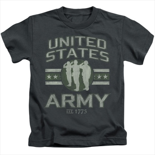 Army-United States Army - Short Sleeve Juvenile 18-1 Tee- Charcoal - L