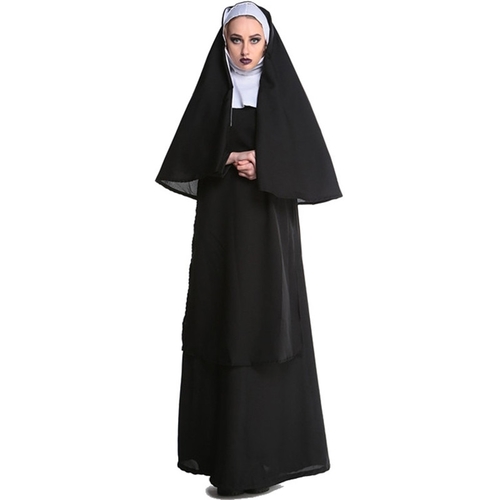 Virgin Mary Nuns Costumes for Girls Women Sexy