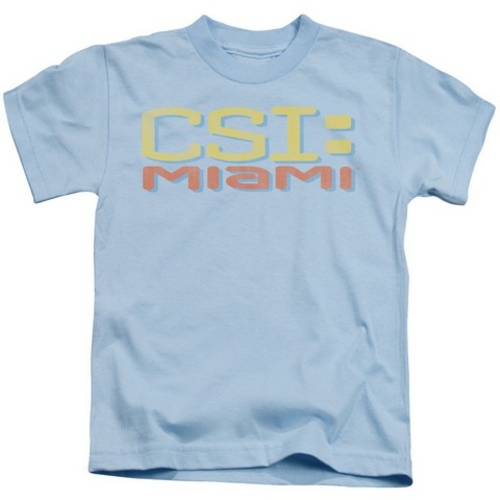 Trevco Csi Miami-Logo Distressed - Short Sleeve Juvenile 18-1 Tee - Li