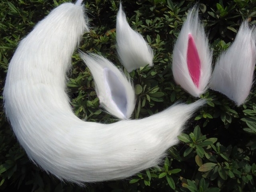 Anime Inu x Boku SS Cosplay Tail Fox Tail Fox Ears