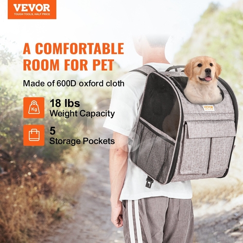 VEVOR Cat Carrier with Wheels, Rolling Pet Carrier with Telescopic