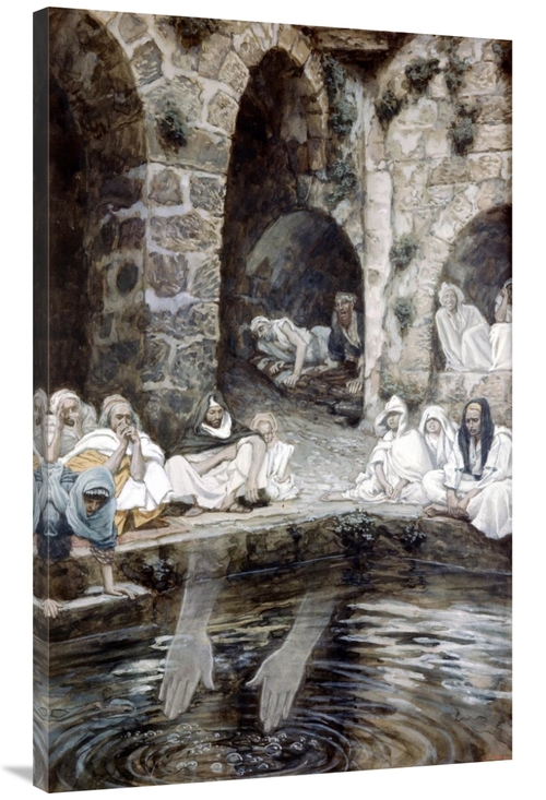 44 in. Pool of Bethesda Art Print - James Tissot