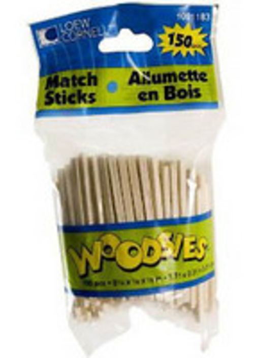 Loew Cornell 1021183 Woodsies Matchsticks, Pieces - 150