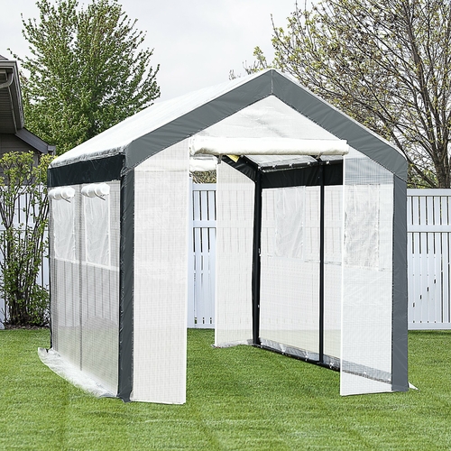 Outsunny Walk-In Greenhouse Plant Growth Shed Outdoor Tunnel